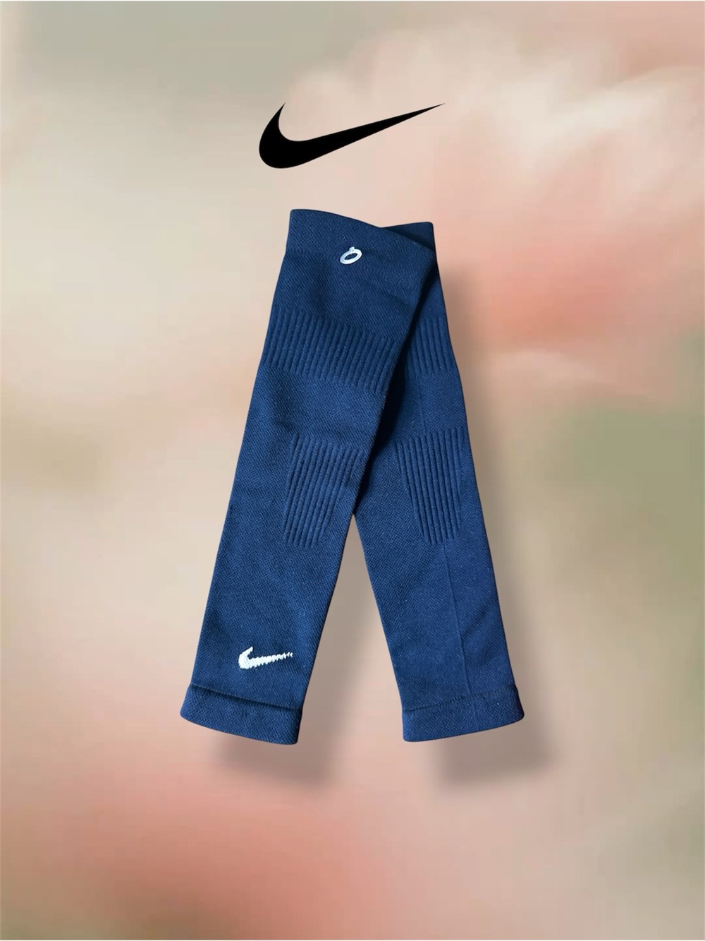 Nike Soccer Leg Sleeves — Navy Blue with White Swoosh ⚽️💙